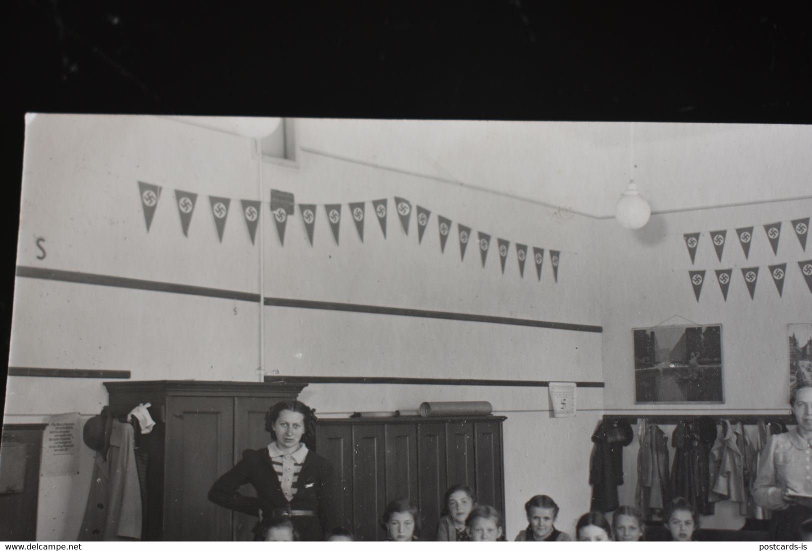 Two Photos Children's Class Nazi Germany Only Girls School Third Reich - Other & Unclassified