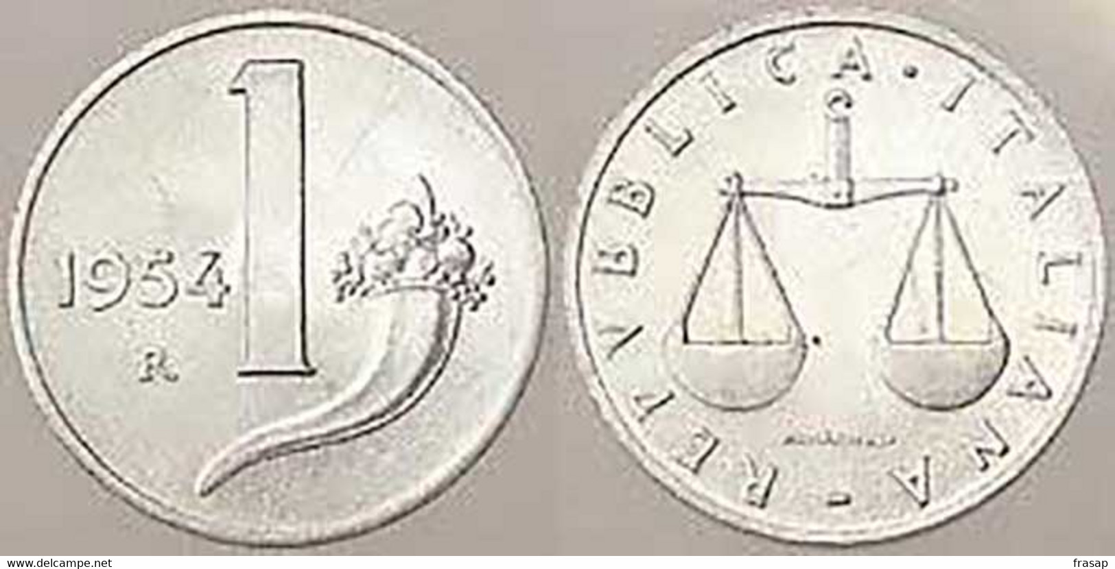 1&2 Lire 1954 FDC UNC STL - 1 Lira