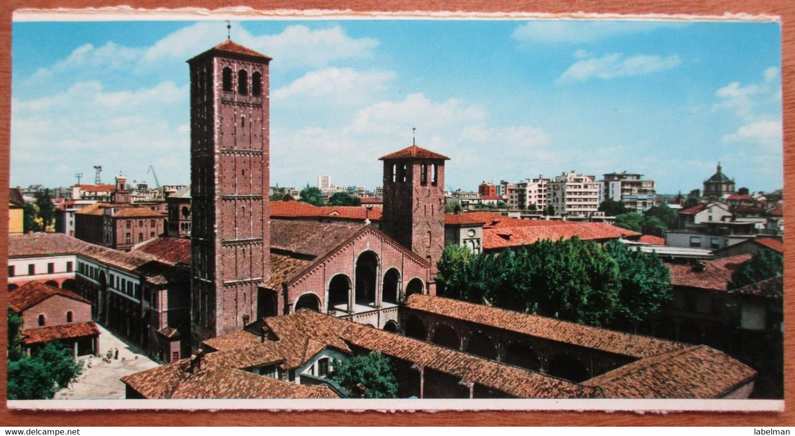 ITALY CHURCH CATHEDRAL BASILICA DI SANT AMBROGIO POSTCARD PICTURE CARTOLINA PHOTO POST CARD CPM CPA PC STAMP - Aversa