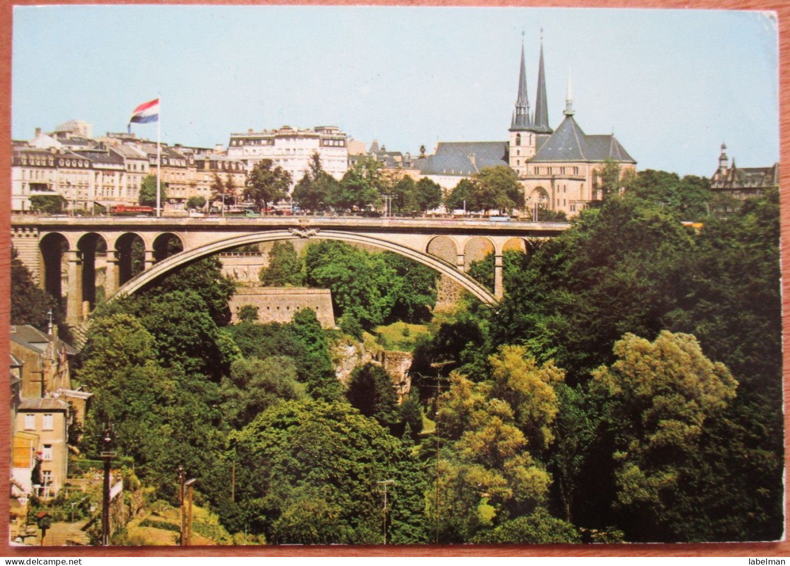 GRAND DUCHE DE LUXEMBOURG LE PONT ADOLPHE POSTCARD PICTURE CARTOLINA PHOTO POST CARD CPM CPA PC STAMP - Burscheid