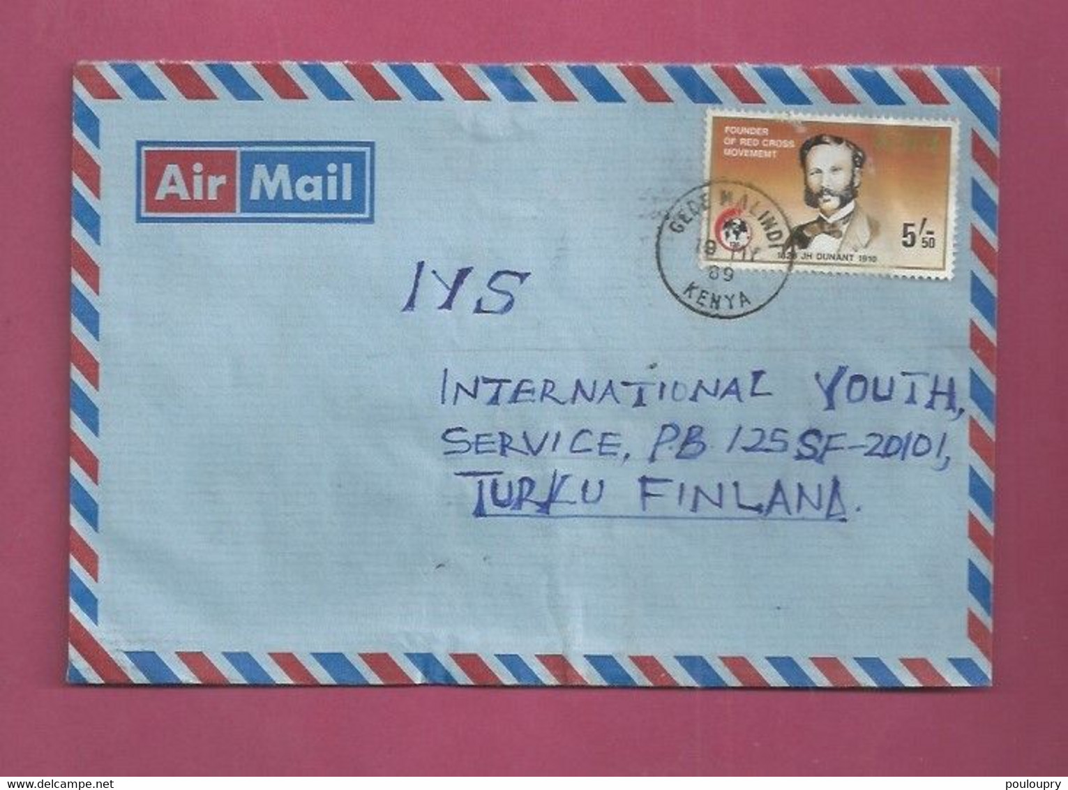 Lettre De 1989 Du Kenya Pour La Finlande - Croix-Rouge - Dunant - Cruz Roja