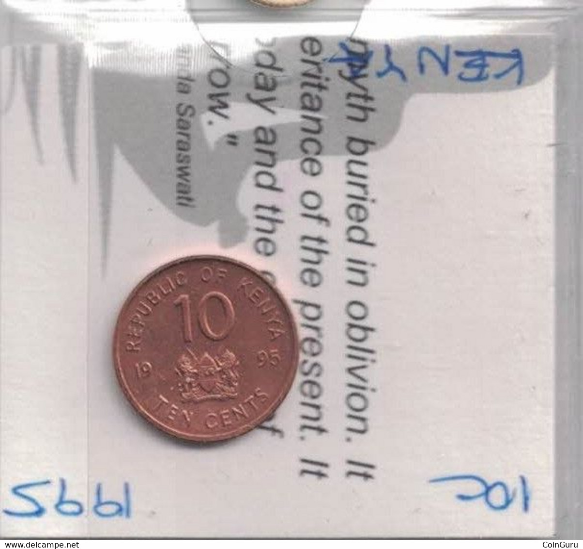 Kenya  - 10 Cents 1995, High Grade - Kenya