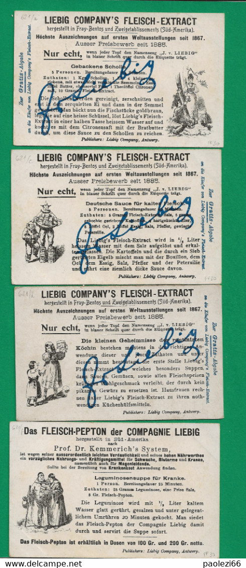 Quatre Cartes D La Série S 621, Zitate, En Allemand - Liebig