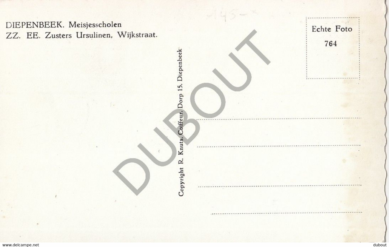 DIEPENBEEK - Pensionnat Des Religieuses Ursulines - Wijkstraat  (C552) - Diepenbeek