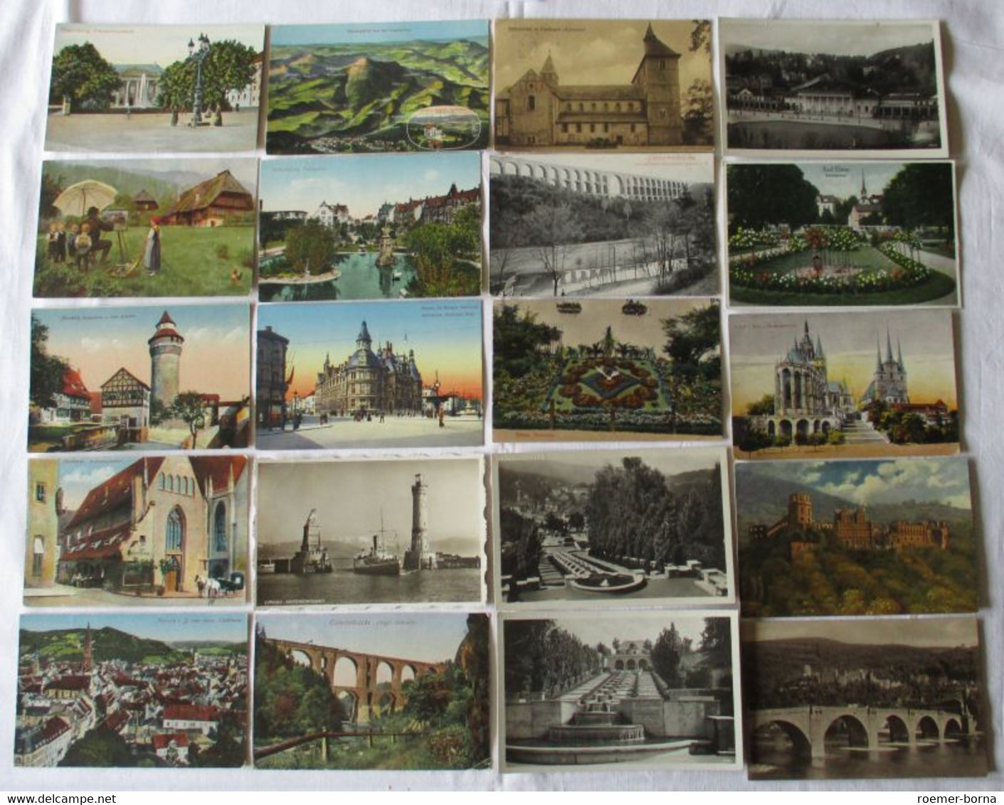 115468/ 100 Ansichtskarten Ortschaften Reiboldsgrün, Longueville, Fischbeck Usw. - 100 - 499 Karten