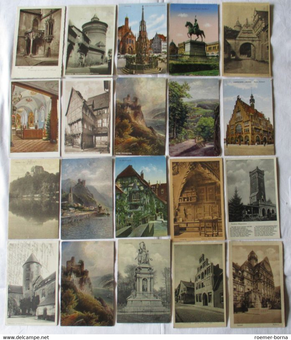 110511/ 100 Ansichtskarten Ortschaften Langeoog, Hann.-Münden, Lüneburg Usw. - 100 - 499 Postcards