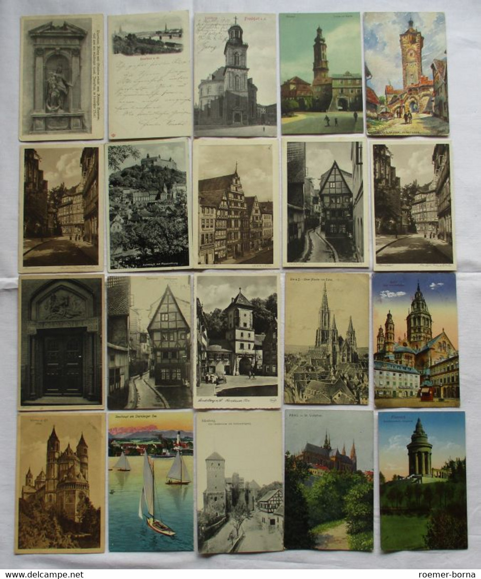 126167/ 100 Ansichtskarten Ortschaften Ulm, Kulmbach, Oybin, Werl, Trier Usw. - 100 - 499 Postcards