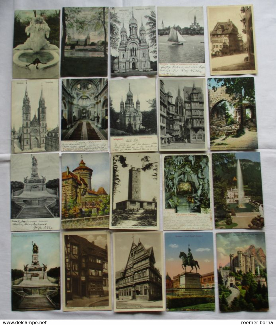 126167/ 100 Ansichtskarten Ortschaften Ulm, Kulmbach, Oybin, Werl, Trier Usw. - 100 - 499 Postales