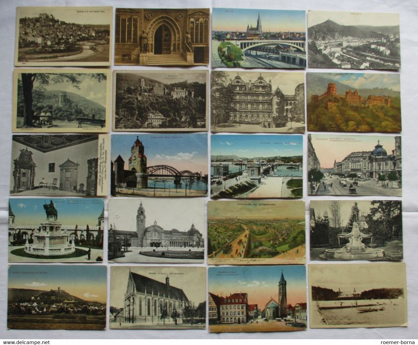 122442/ 100 Ansichtskarten Ortschaften Arensburg, Gemünden, Wilsnack Usw. - 100 - 499 Postcards