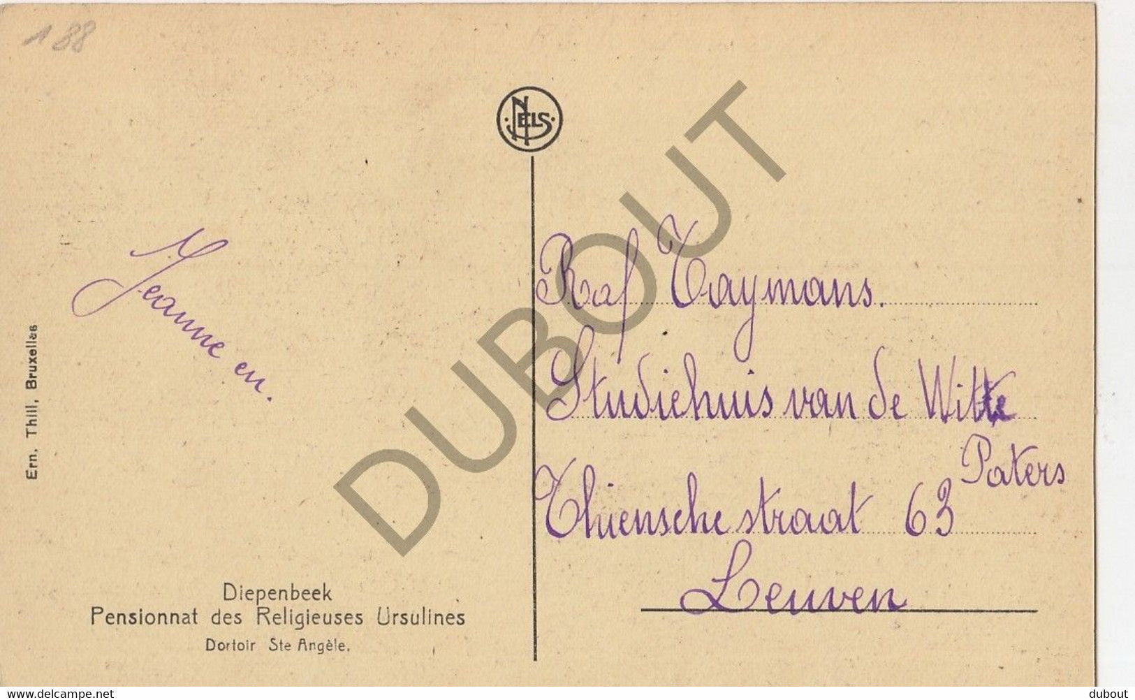 DIEPENBEEK - Pensionnat Des Religieuses Ursulines - Dortoir   (C592) - Diepenbeek