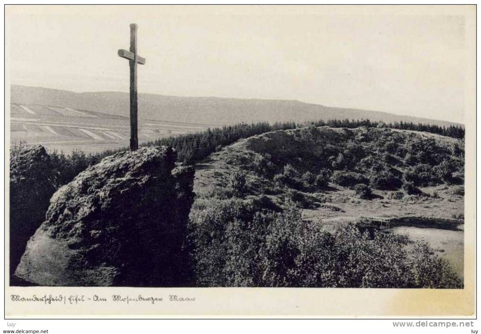 MANDERSCHEID / Eifel - Am Mosenberger Maar, Foto AK 1920 - 30 - Manderscheid