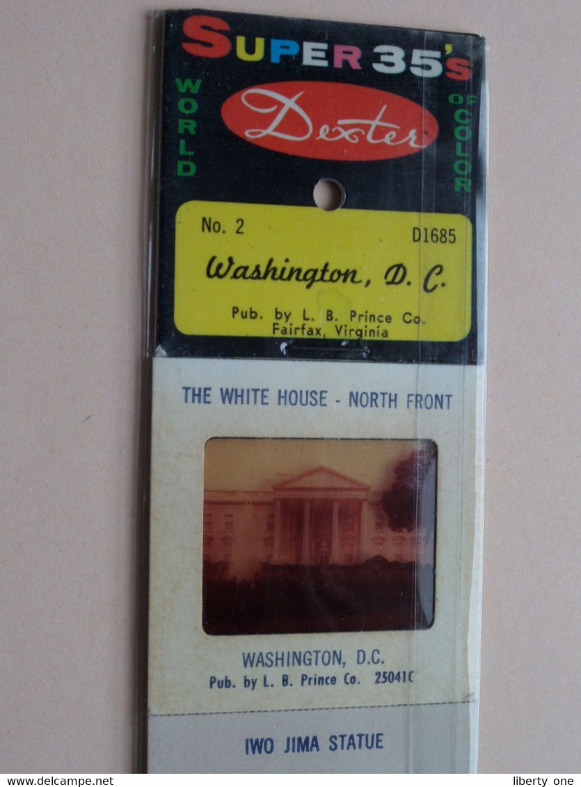 WASHINGTON D.C. N° 2 ( D1685 - Pub. By L. B. Prince C° Fairfax, Virginia ) Super 35's World Of Color Slides By Dexter ! - Diapositives (slides)