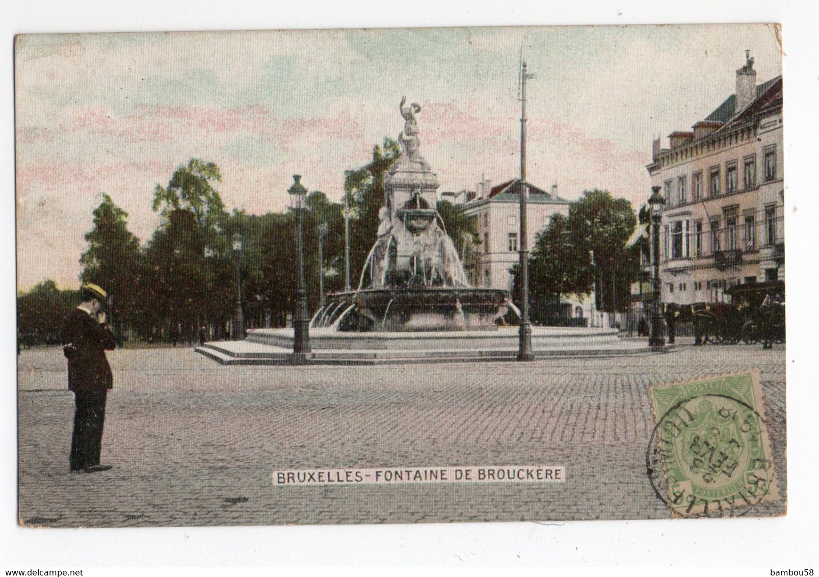 BRUXELLES * BELGIQUE * FONTAINE BROUCKERE * PHOTOGRAPHE * Carte Colorisé - Aeroporto Bruxelles