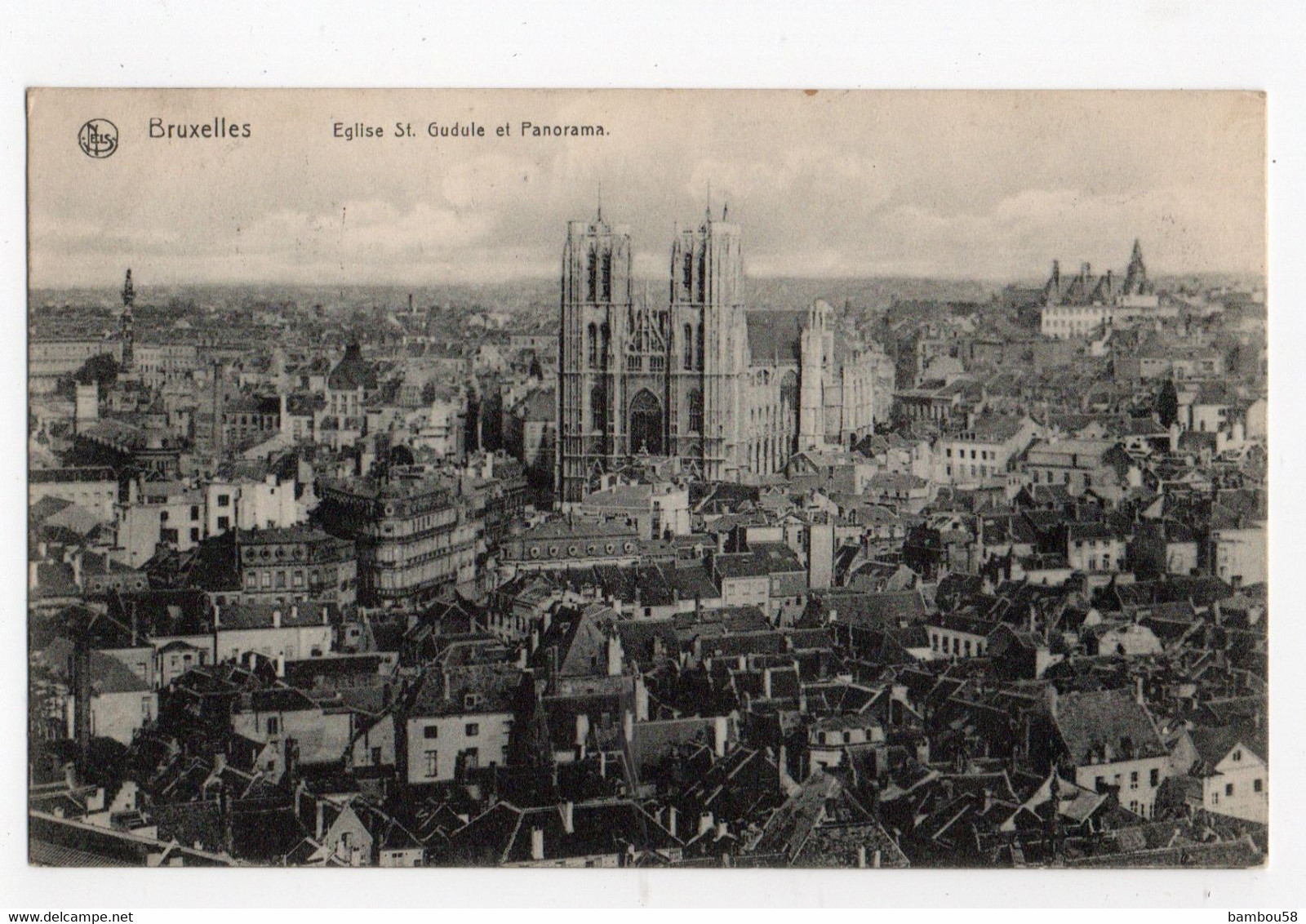 BRUXELLES * BELGIQUE * EGLISE STE GUDULE * PANORAMA * Nels Série 1 N° 263 - Aeroporto Bruxelles