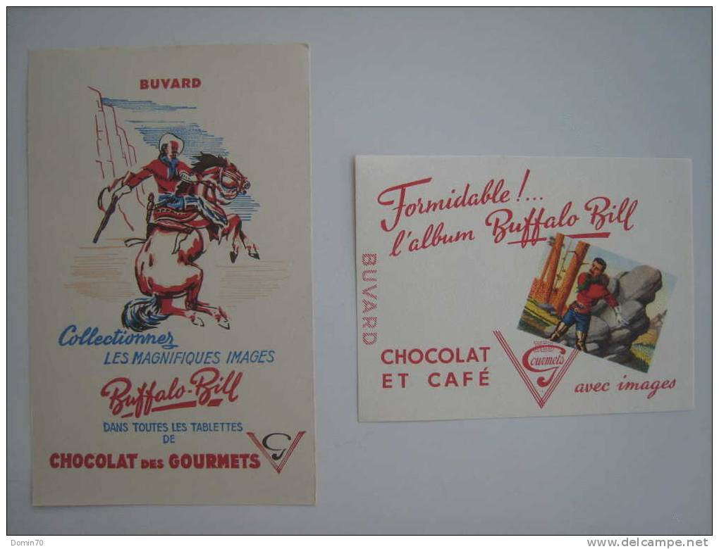 Buvards Chocolat Café Des Gourmets Buffalo Bill Images - Collections, Lots & Séries