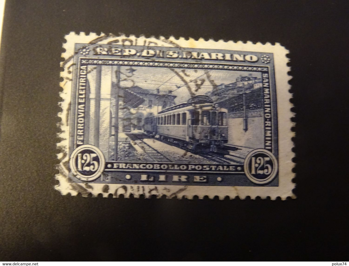 Saint- Marin 1932  Train  Ligne De Chemin De Fer -Rimini - Used Stamps