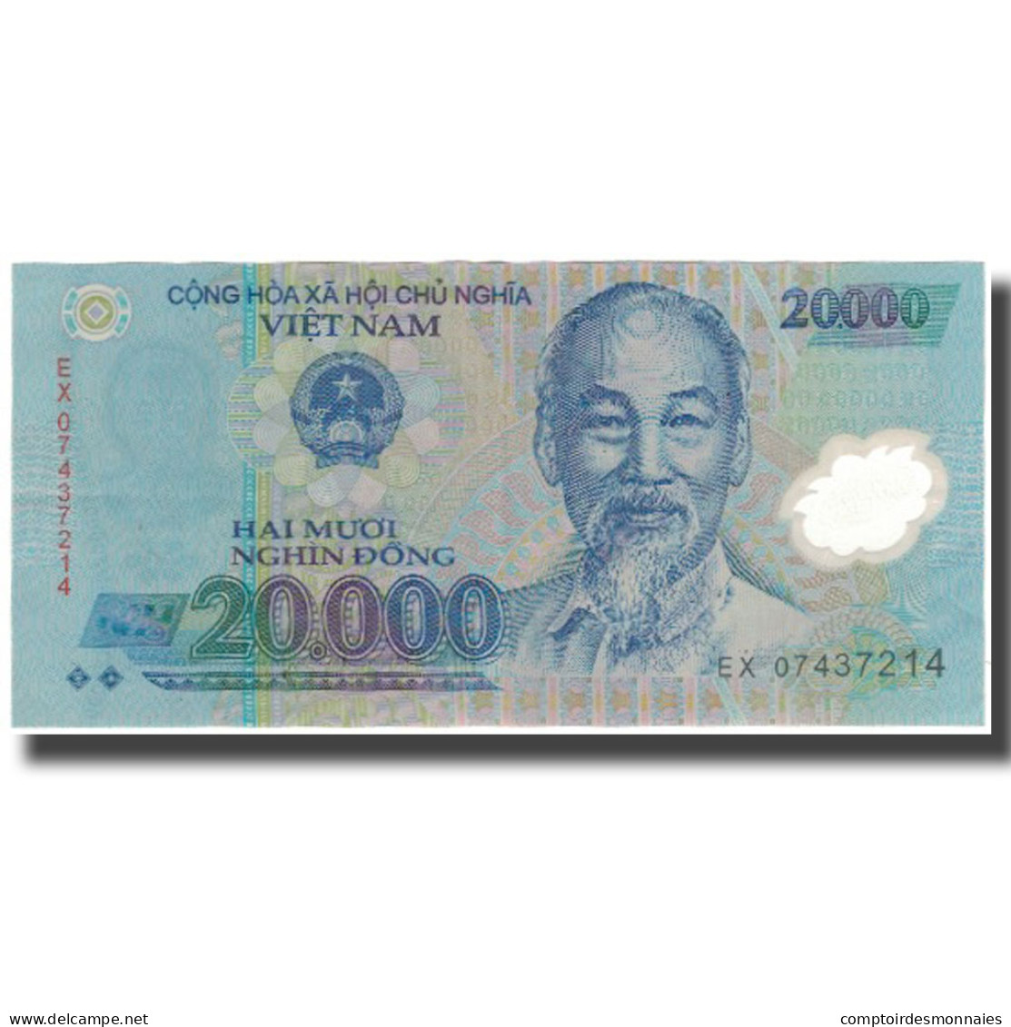 Billet, Viet Nam, 20,000 D<ox>ng, TTB - Viêt-Nam