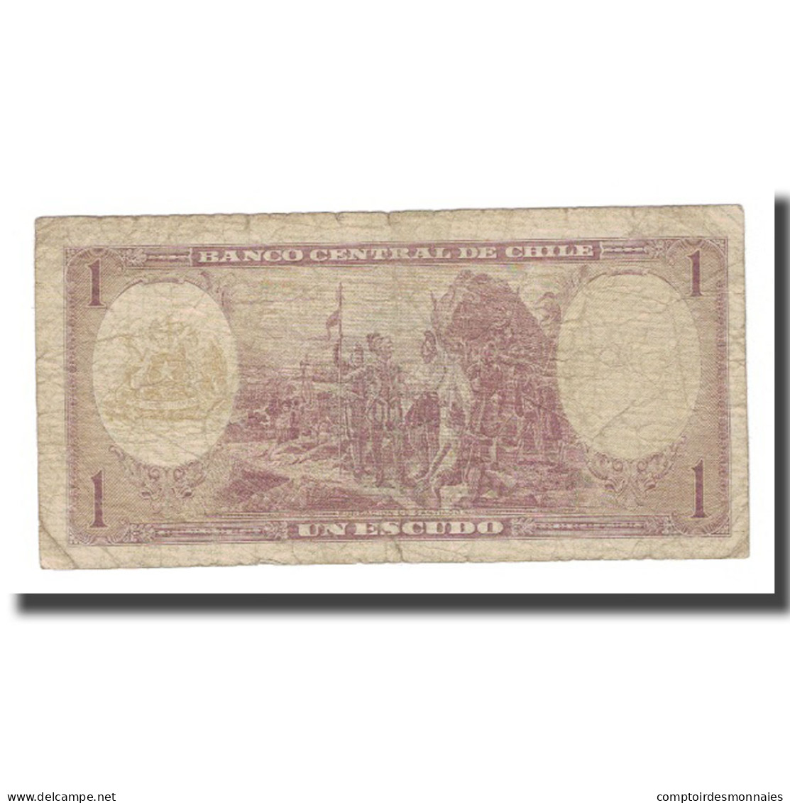 Billet, Chile, 1 Escudo, KM:135Ab, B+ - Cile