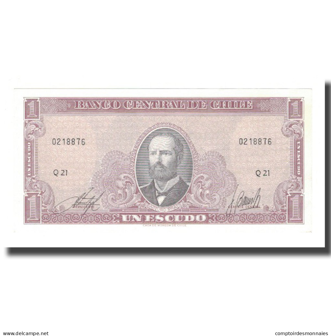 Billet, Chile, 1 Escudo, KM:135d, SPL - Chili