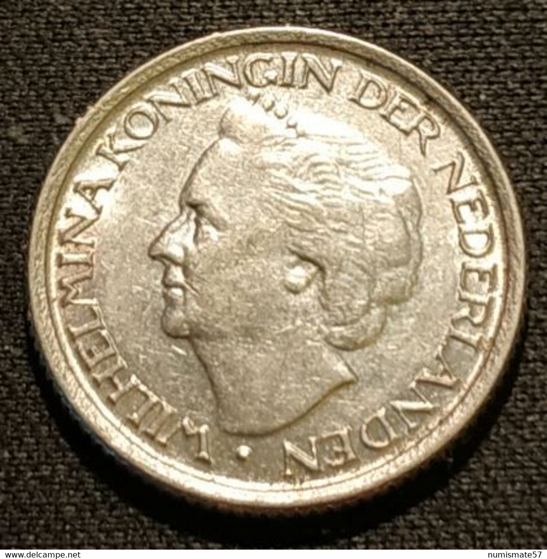 PAYS-BAS - NEDERLAND - 25 CENTS 1948 - Whilelmina - KM 178 - 25 Centavos