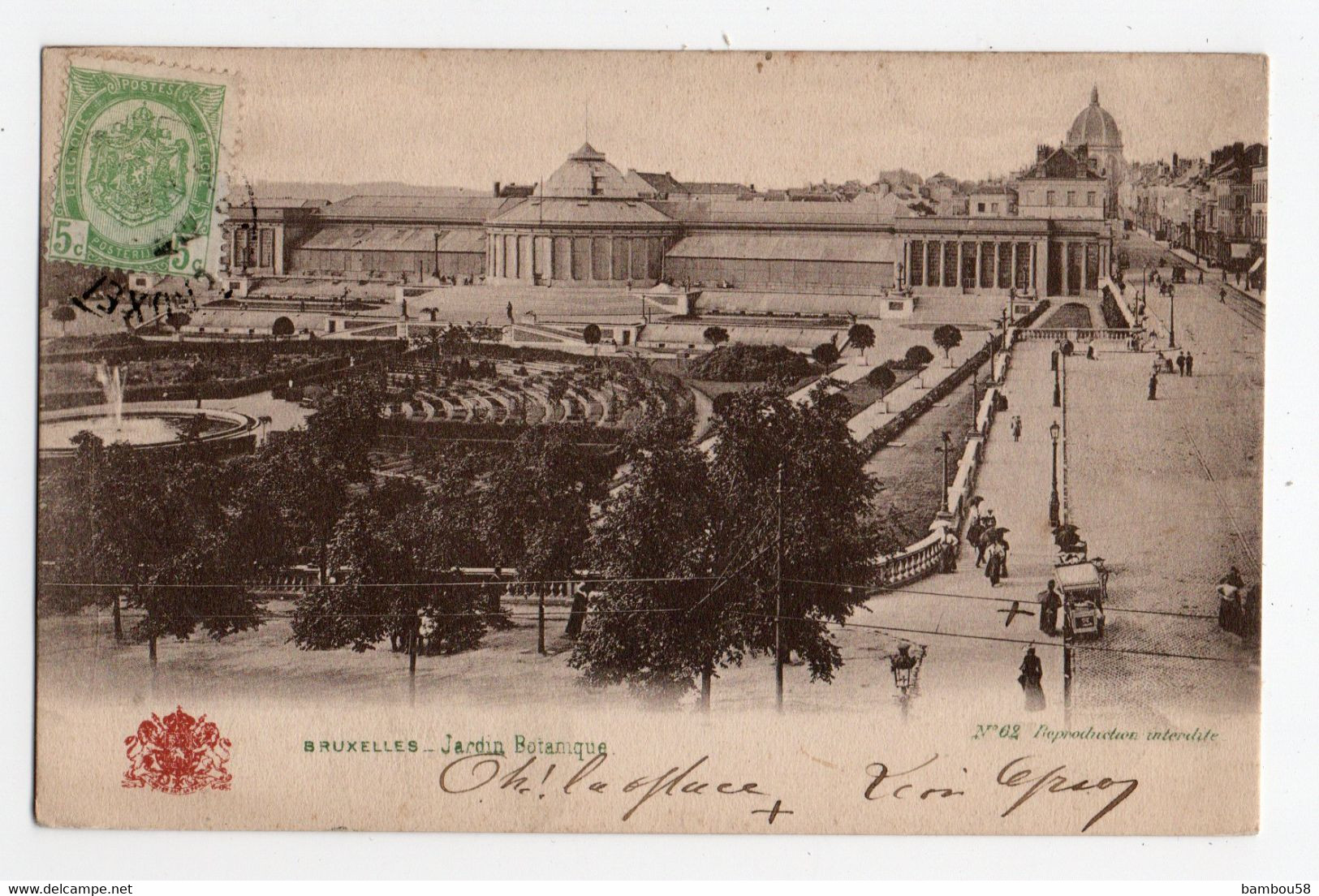 BRUXELLES * BELGIQUE * JARDIN BOTANIQUE * édit Grand Bazar Anspach - Brussel Nationale Luchthaven