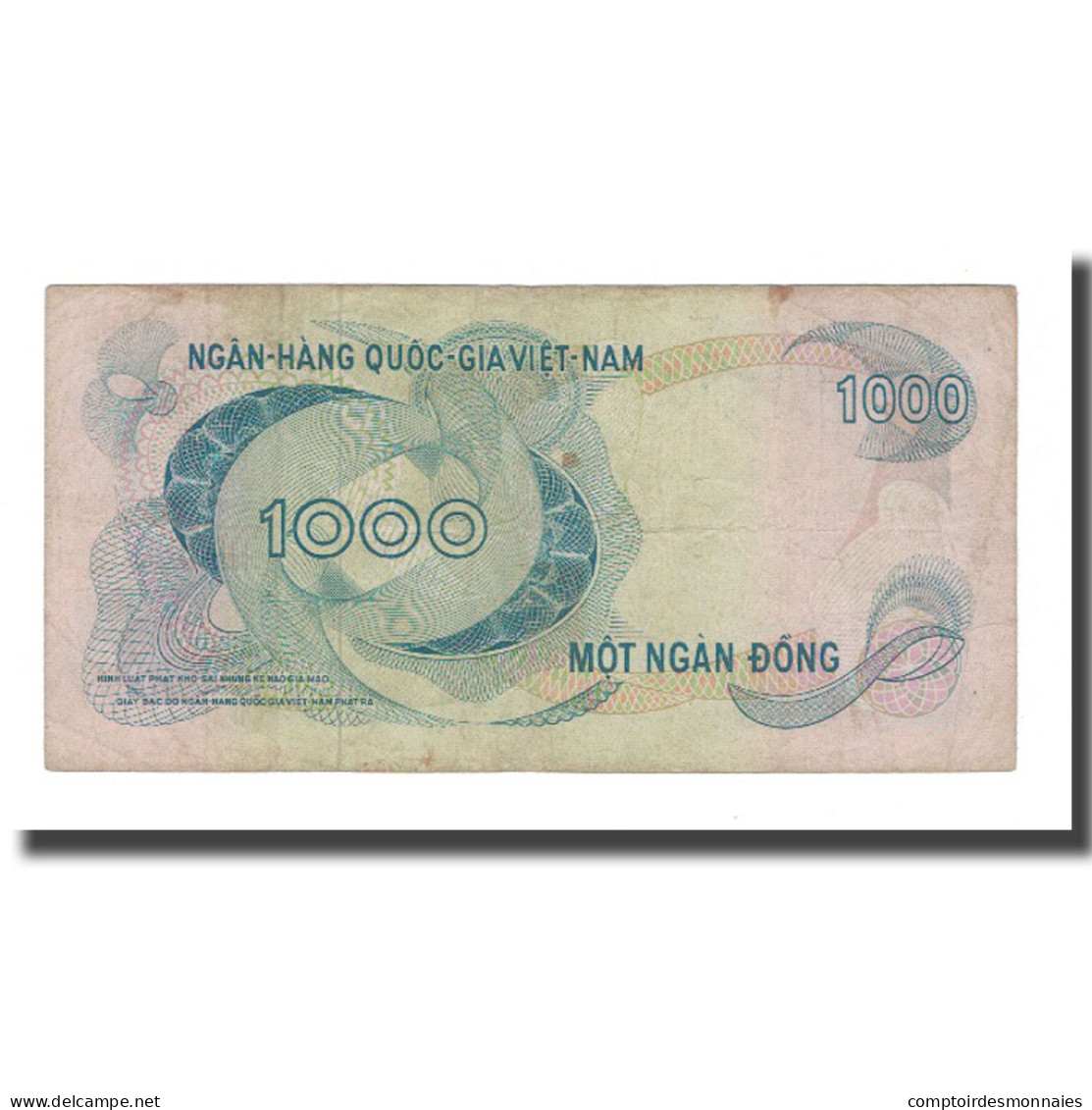 Billet, South Viet Nam, 1000 D<ox>ng, KM:29a, TB - Vietnam