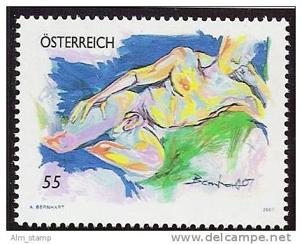 2007 AUSTRIA Österreich     Mi. 2677 **MNH  Aktgemälde:  Mann; Von Astrid Bernhart - Nuovi