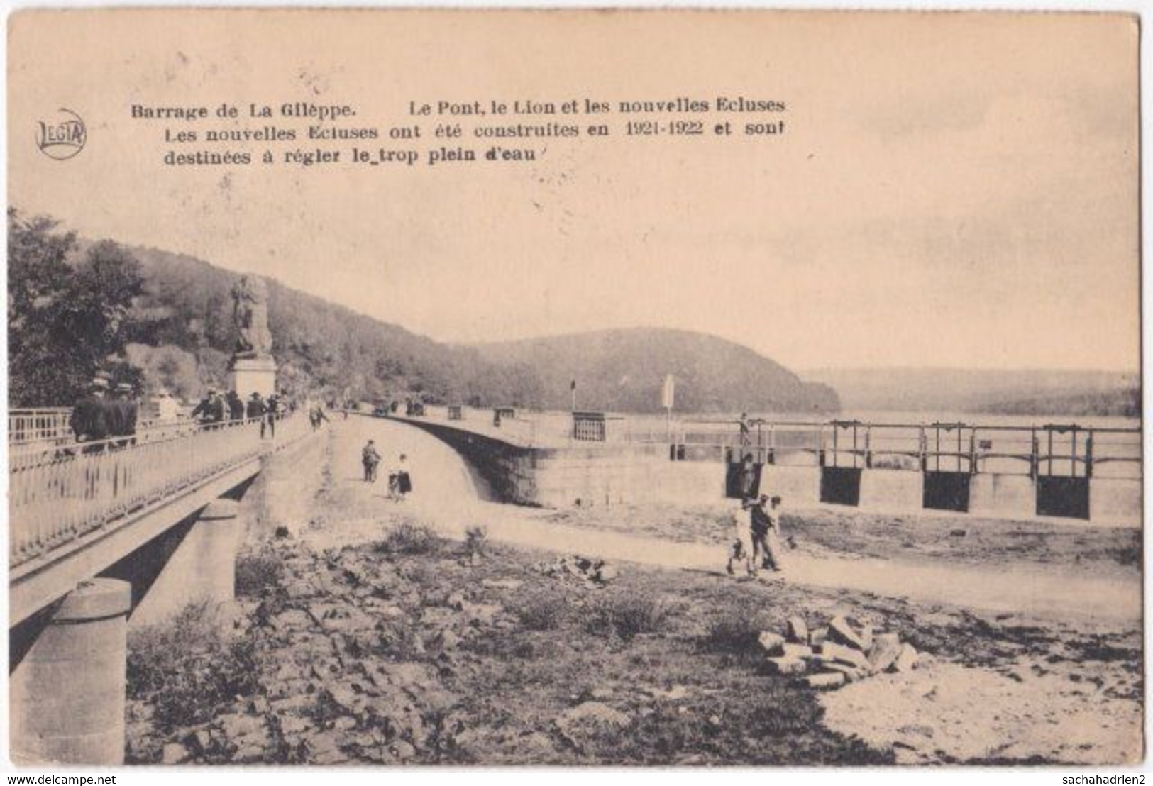 Barrage De La Gileppe. Le Pont, Le Lion Et Les Nouvelles Ecluses - Baelen