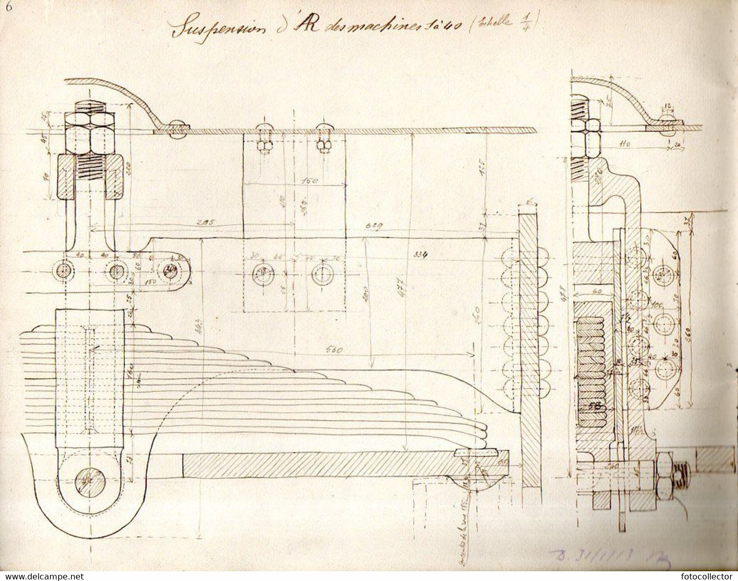 Carnet De Dessins Techniques Chemins De Fer Du Midi - Machines