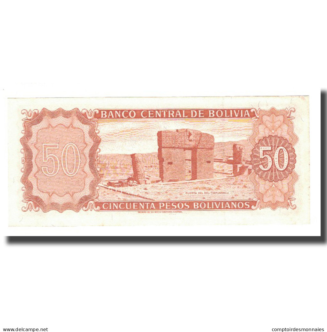 Billet, Bolivie, 50 Pesos Bolivianos, 1962, 1962-07-13, KM:162a, SUP - Bolivie