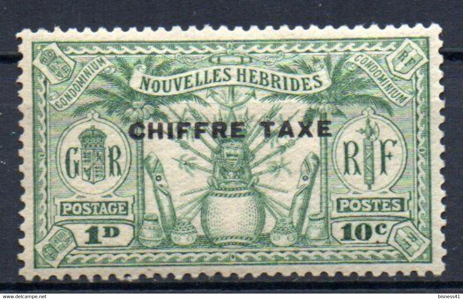 ColTGC Nouvelles Hébrides Taxe N° 1 Neuf XX MNH  Cote 112,00 € - Impuestos