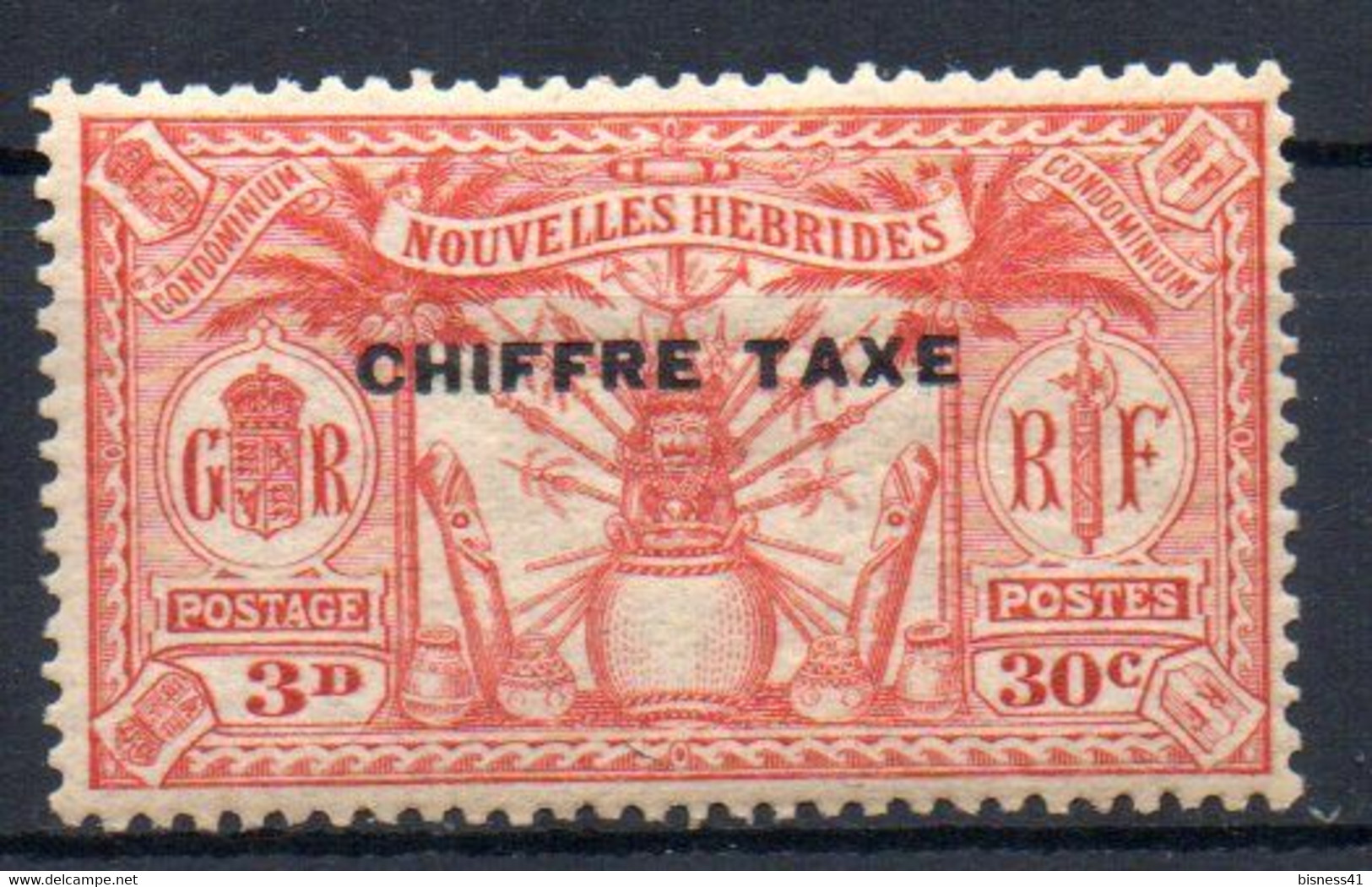 ColTGC Nouvelles Hébrides Taxe N° 3 Neuf XX MNH  Cote 112,00 € - Postage Due