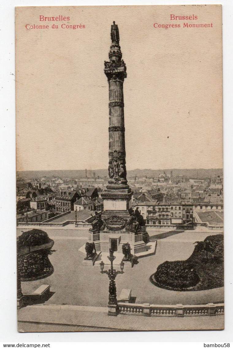 BRUXELLES * BELGIQUE * COLONNE DU CONGRES * - Brussel Nationale Luchthaven