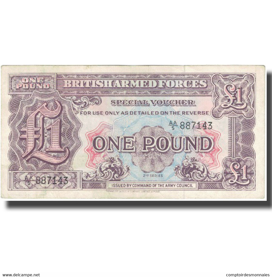 Billet, Grande-Bretagne, 1 Pound, Undated (1948), KM:M22a, SUP - British Armed Forces & Special Vouchers