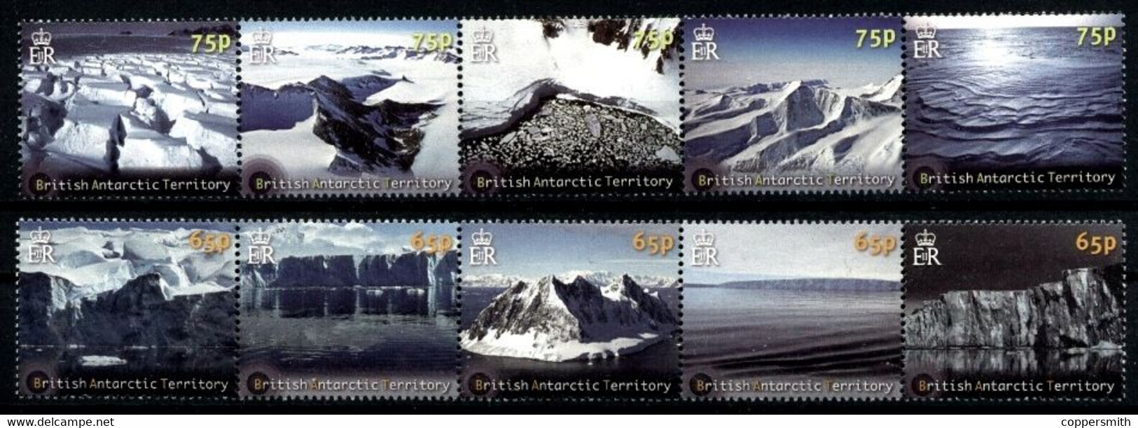 (122) BAT / Brit. Antarctics  Antarctic  Glaciers / Mountains / Landscapes / Paysages ** / Mnh  Michel 604-613 - Altri & Non Classificati