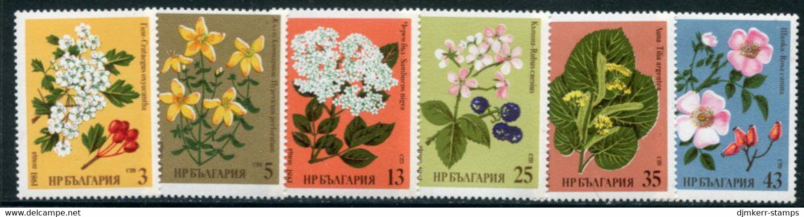 BULGARIA 1981  Medicinal Plants MNH / **.  Michel 2963-68 - Neufs