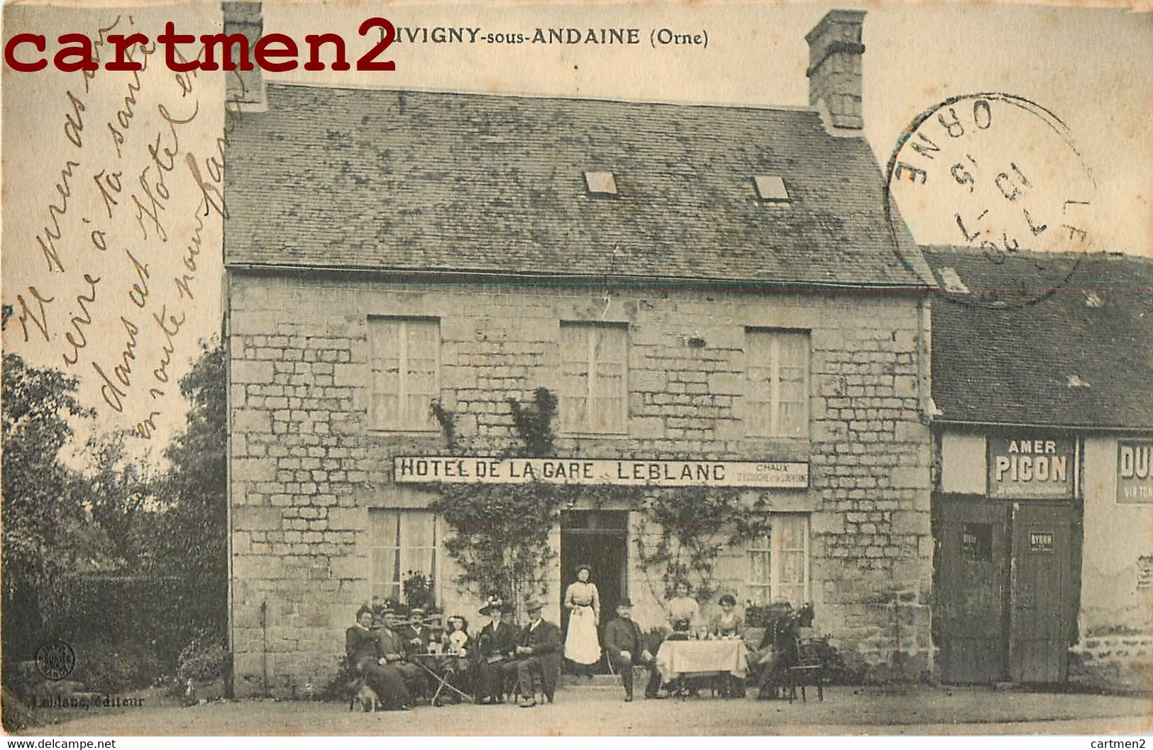 JUVIGNY-SOUS-ANDAINE HOTEL DE LA GARE LEBLANC 61 ORNE - Juvigny Sous Andaine