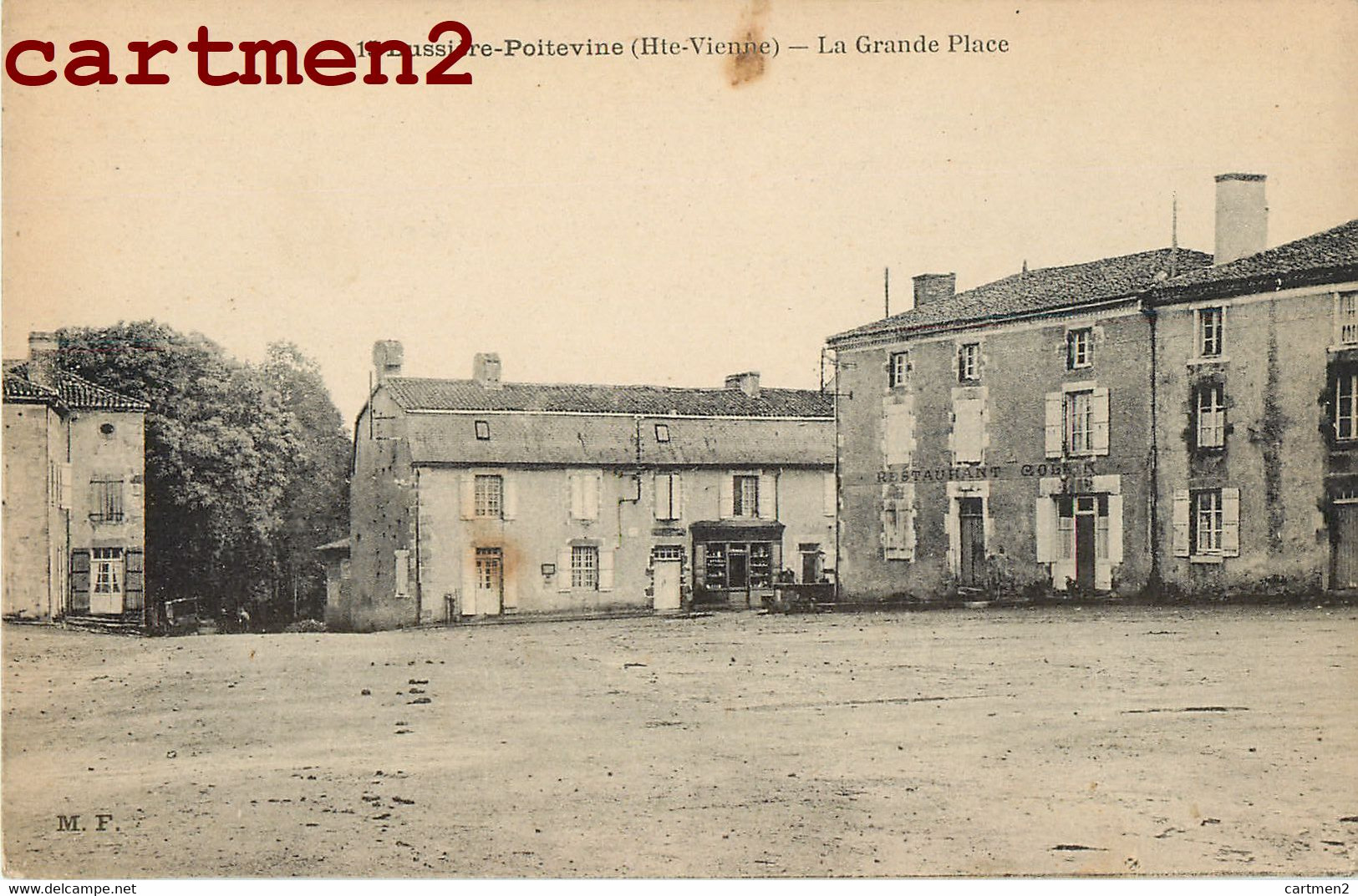 BUSSIERE-POITEVINE LA GRANDE PLACE RESTAURANT COLLIER 87 HAUTE-VIENNE - Bussiere Poitevine