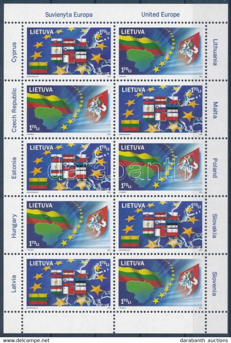 ** 2004 Európai Unió Kisív Mi 844-845 - Altri & Non Classificati