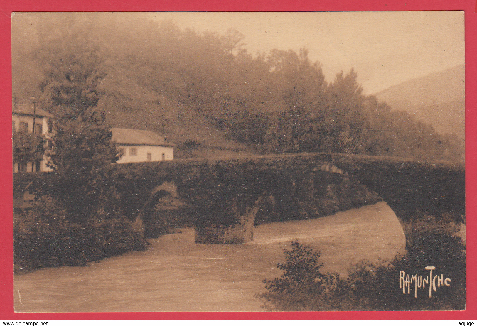 CPA-64- Pont Gothique De BIDARRAY- Rte De St-Etienne De Baïgorry- Ed. Bergevin 18040 * Vallée De La Nive * 2 Scans - Bidarray