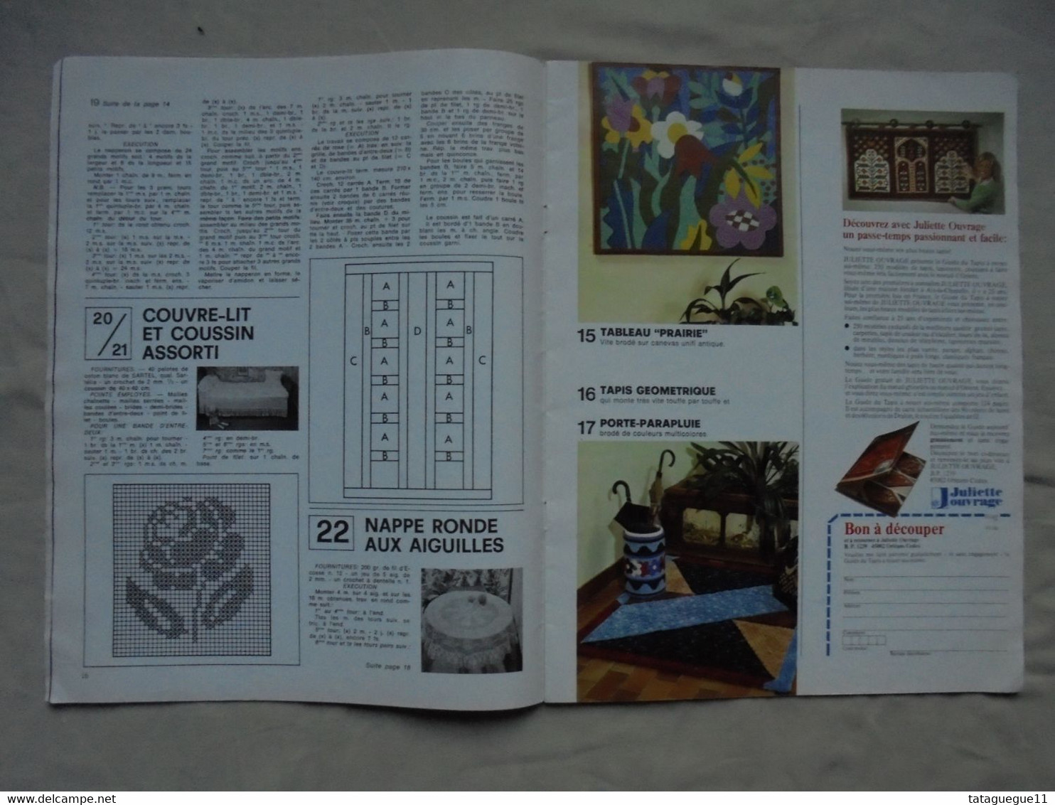 Ancien - Revue Votre Magazine Tricot Hors série 54 travaux de décoration 1980