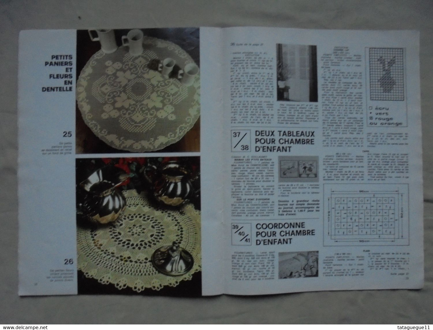 Ancien - Revue Votre Magazine Tricot Hors série 54 travaux de décoration 1980