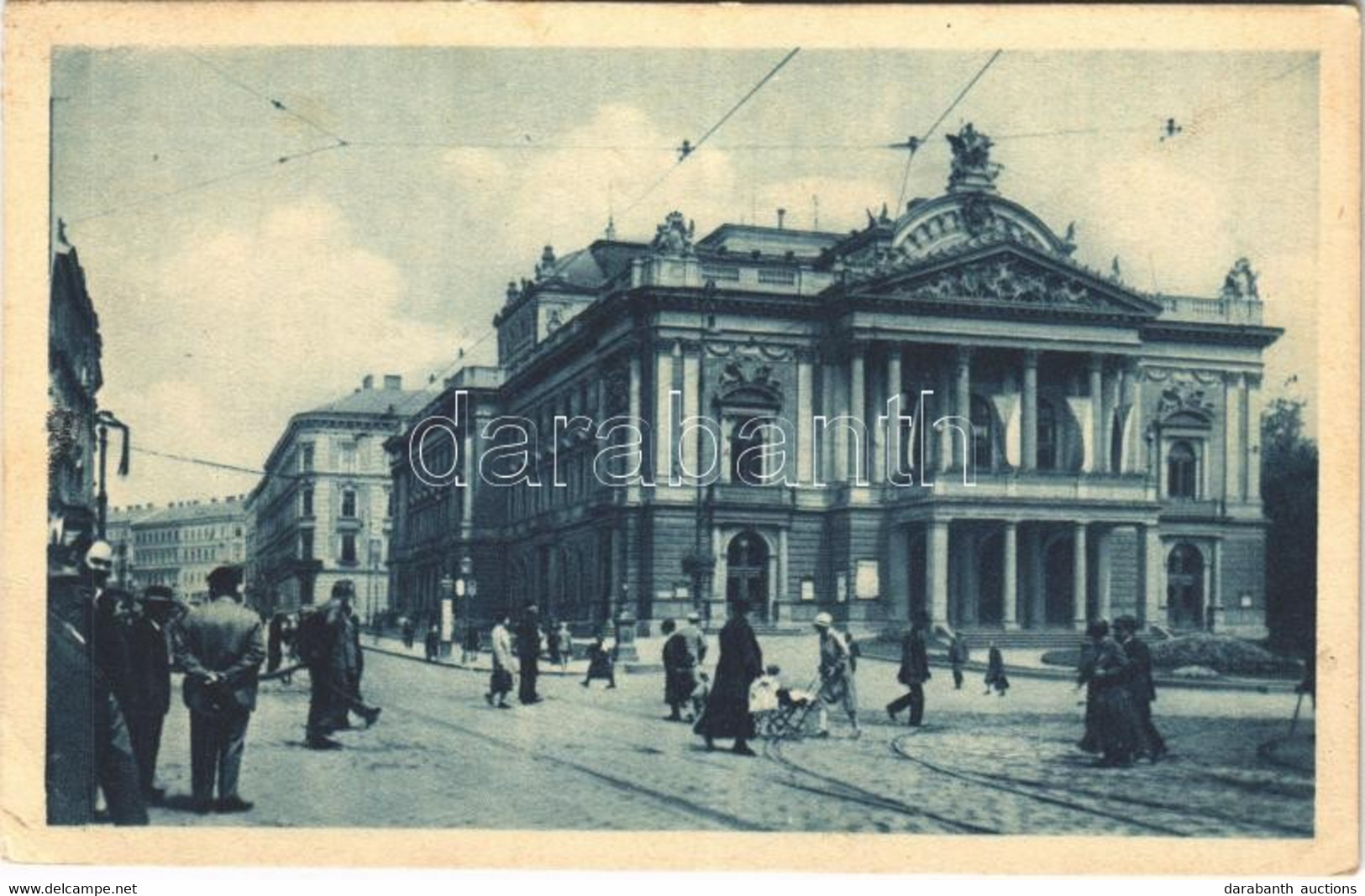 T2/T3 1925 Brno, Brünn; Divadlo / Theatre, Street View (EK) - Unclassified