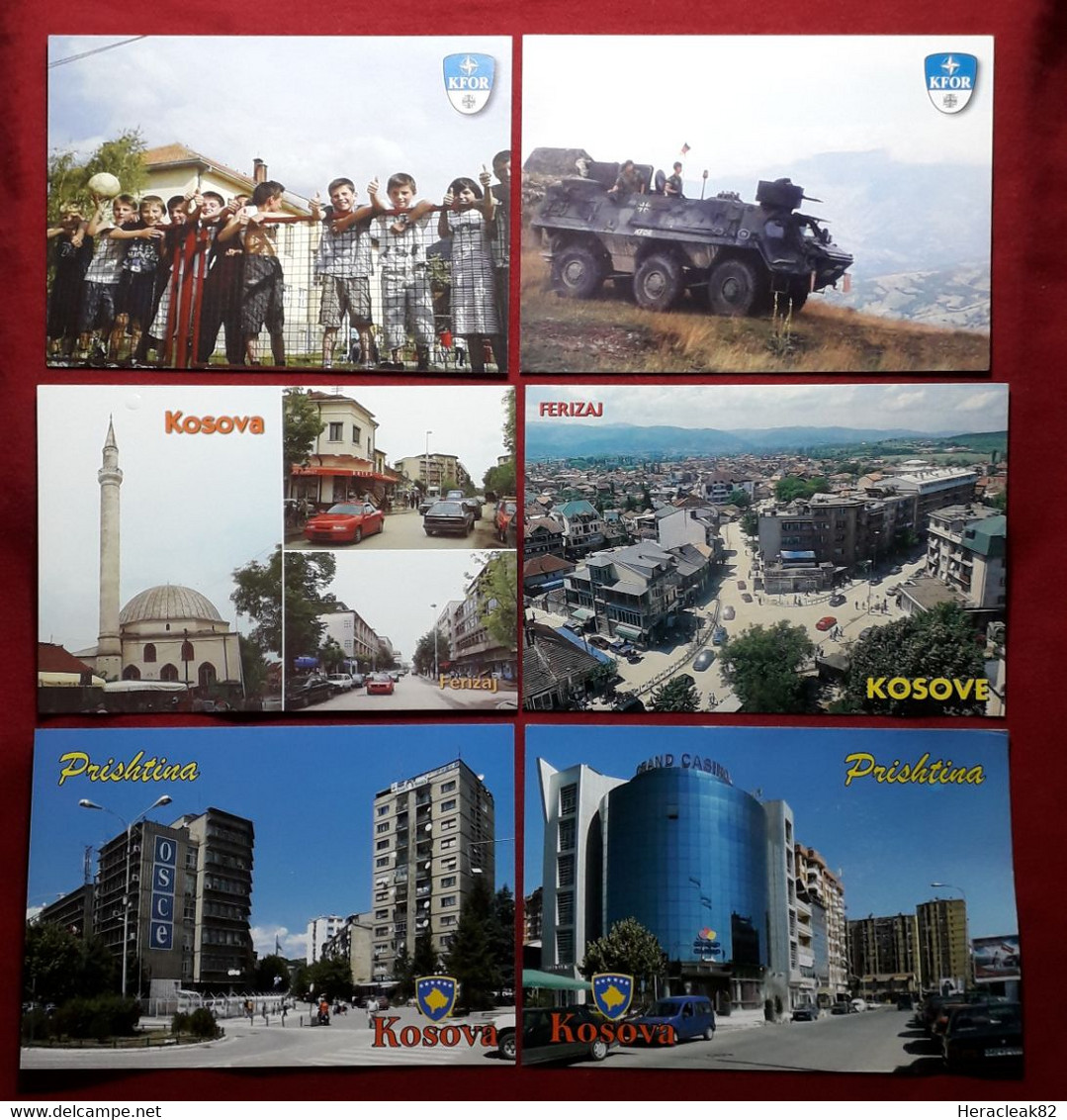 Kosovo Lot 6 Postcards Differents (6) - Kosovo