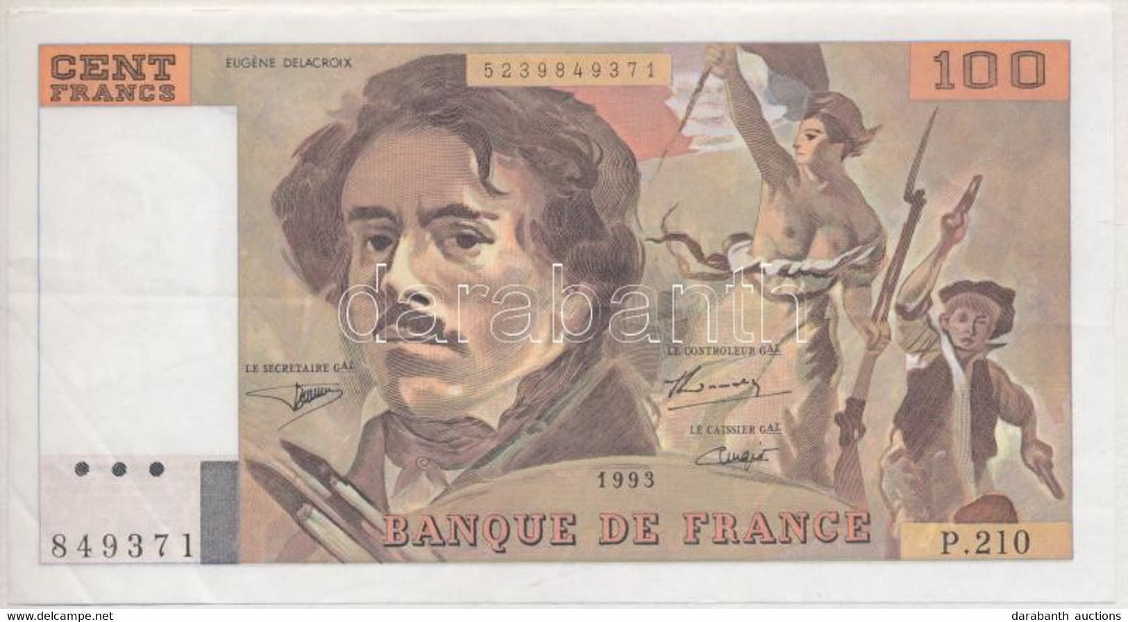 Franciaország 1993. 100Fr T:III  France 1993. 100 Francs C:F Krause 152.g - Non Classificati