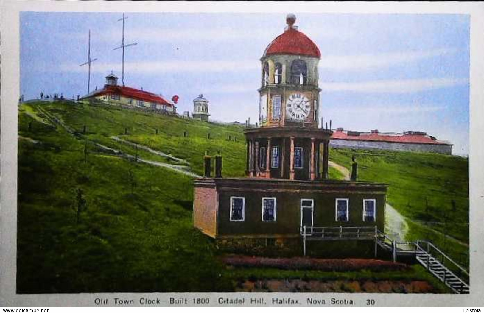 ►  HALIFAX 1800 Old Town Clock & Waegwaltic Club (1950s Recto Verso Carte De Dépliant Tourist Flyer) - Halifax