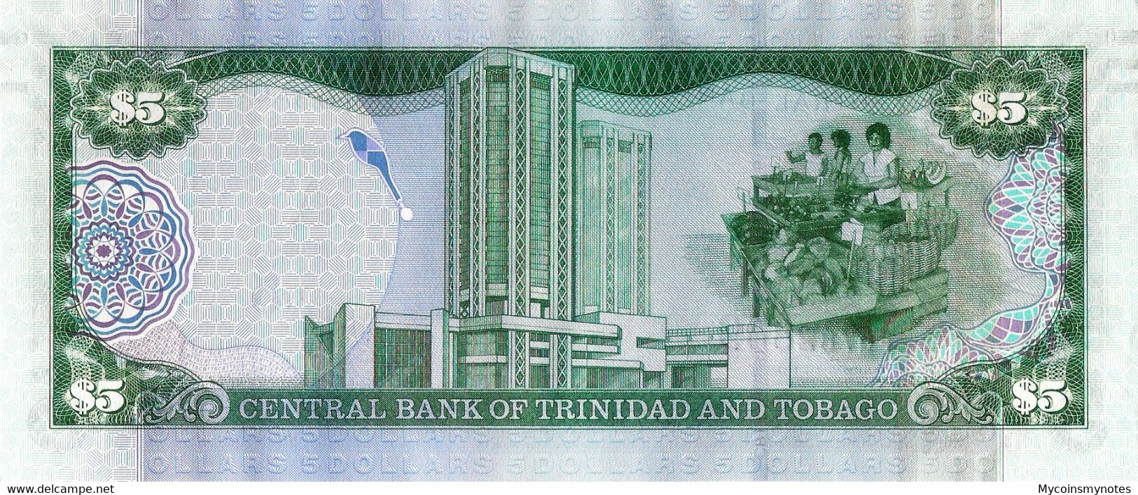 TRINIDAD And TOBAGO, 5 DOLLAR, 2006, P47c, UNC - Trinidad En Tobago