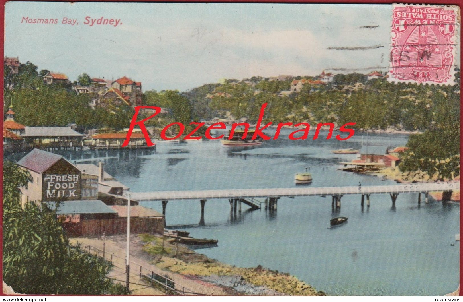 Australia Australie Mosmans Bay Sidney NSW New South Wales 1910 CPA Old Postcard - Sydney