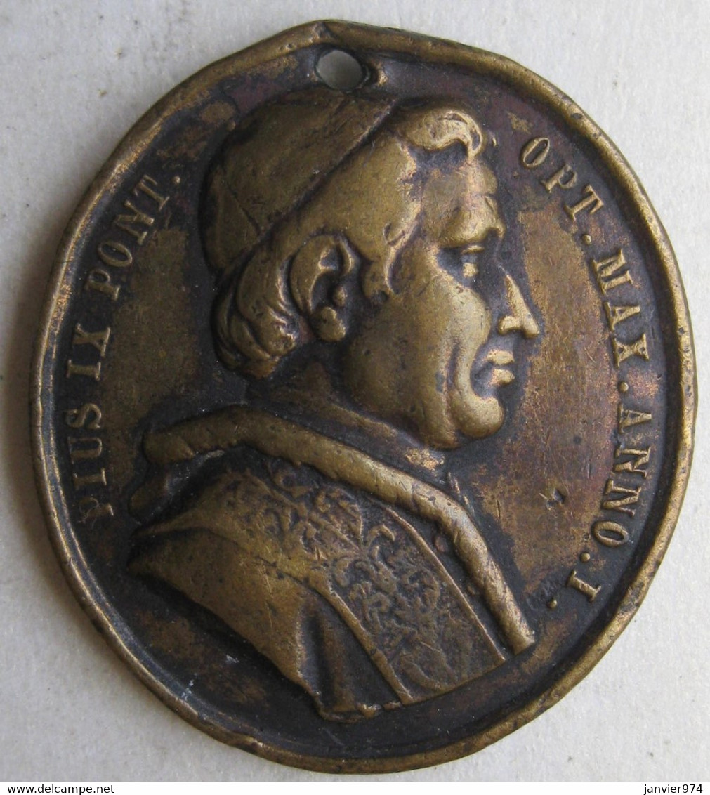 Vatican Médaille Papale 1846 PIE IX Année I . S. PETRUS – S. PAULUS - Monarquía/ Nobleza