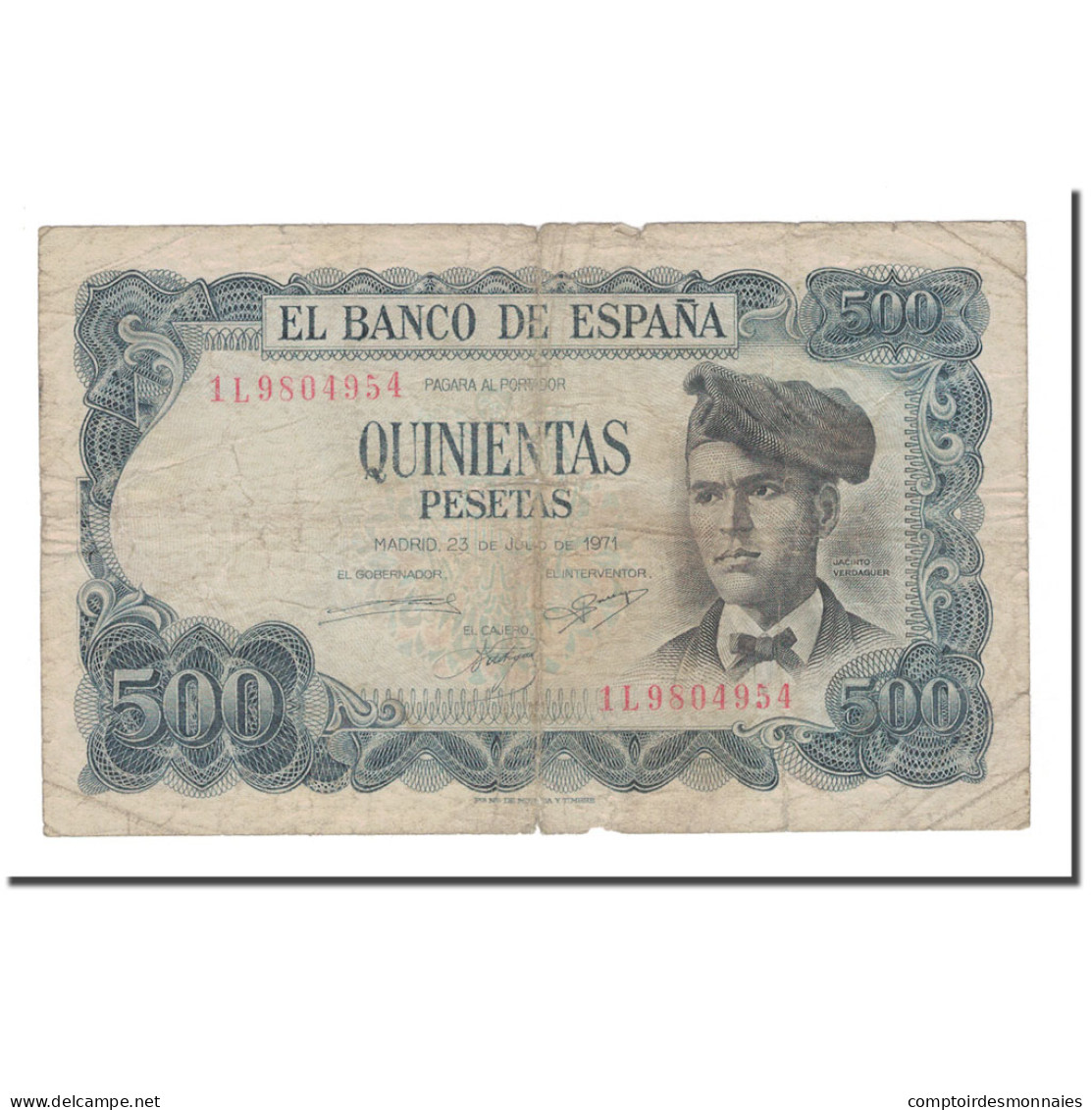 Billet, Espagne, 500 Pesetas, 1971, 1971-07-23, KM:153a, TB - 500 Peseten